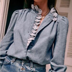 Sezane Chambray Shirt